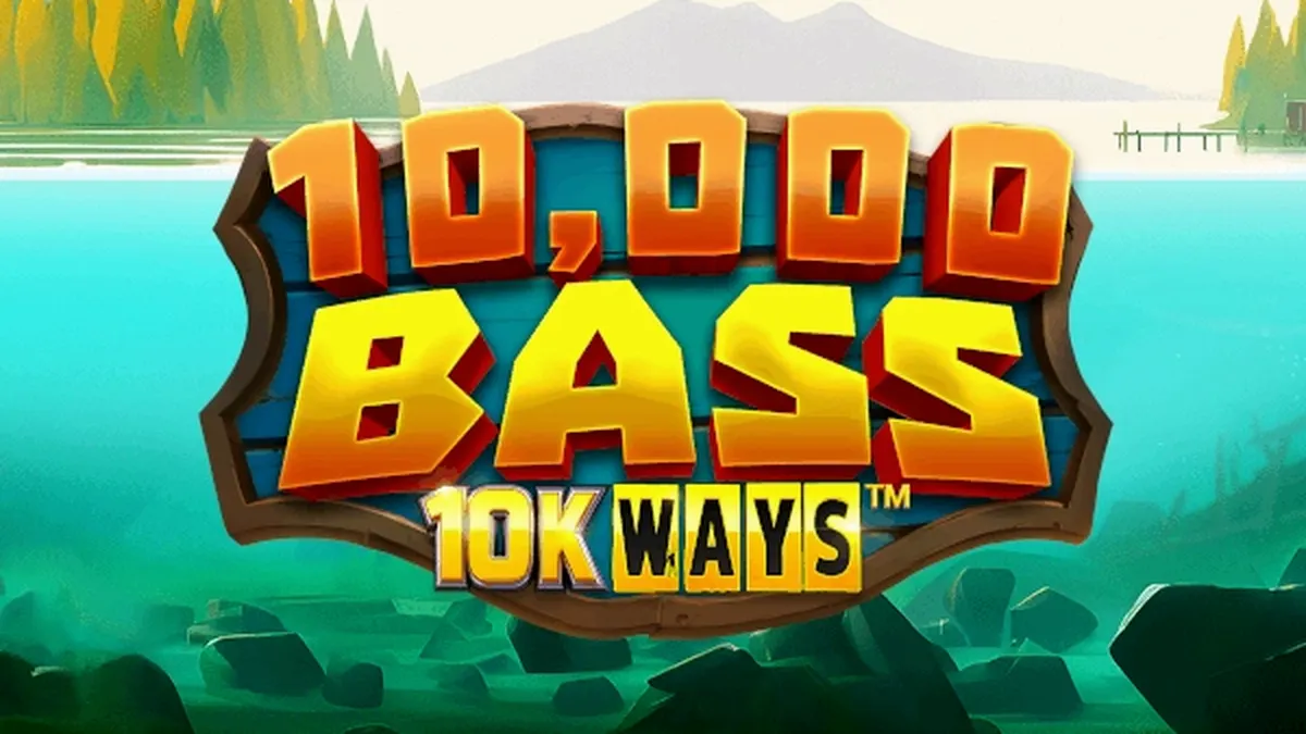 Interface do jogo 10,000 Big Bass 10K Ways com seus 6 rolos
