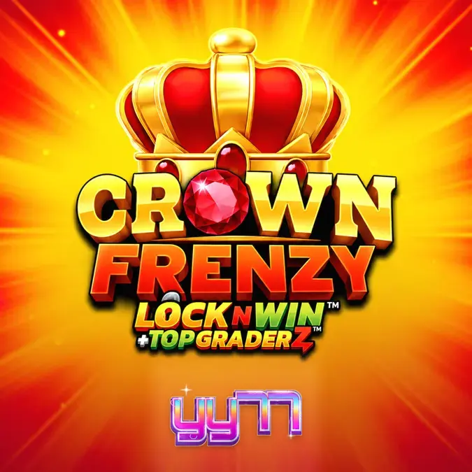 Interface do jogo Crown Frenzy LockNWin com símbolos de coroas e moedas